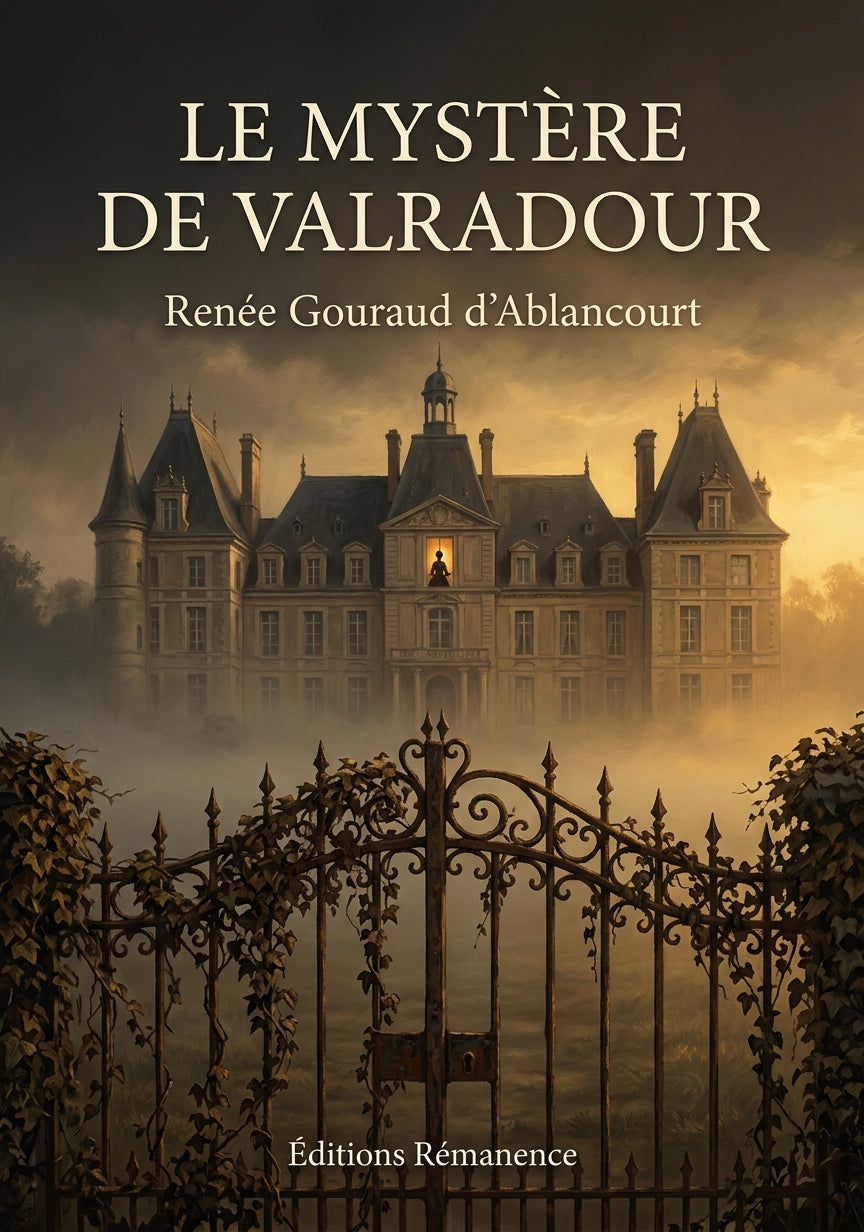 Livre Le Mystère de Valradour par Renée Gouraud d’Ablancourt - Couverture - Editions Remanence