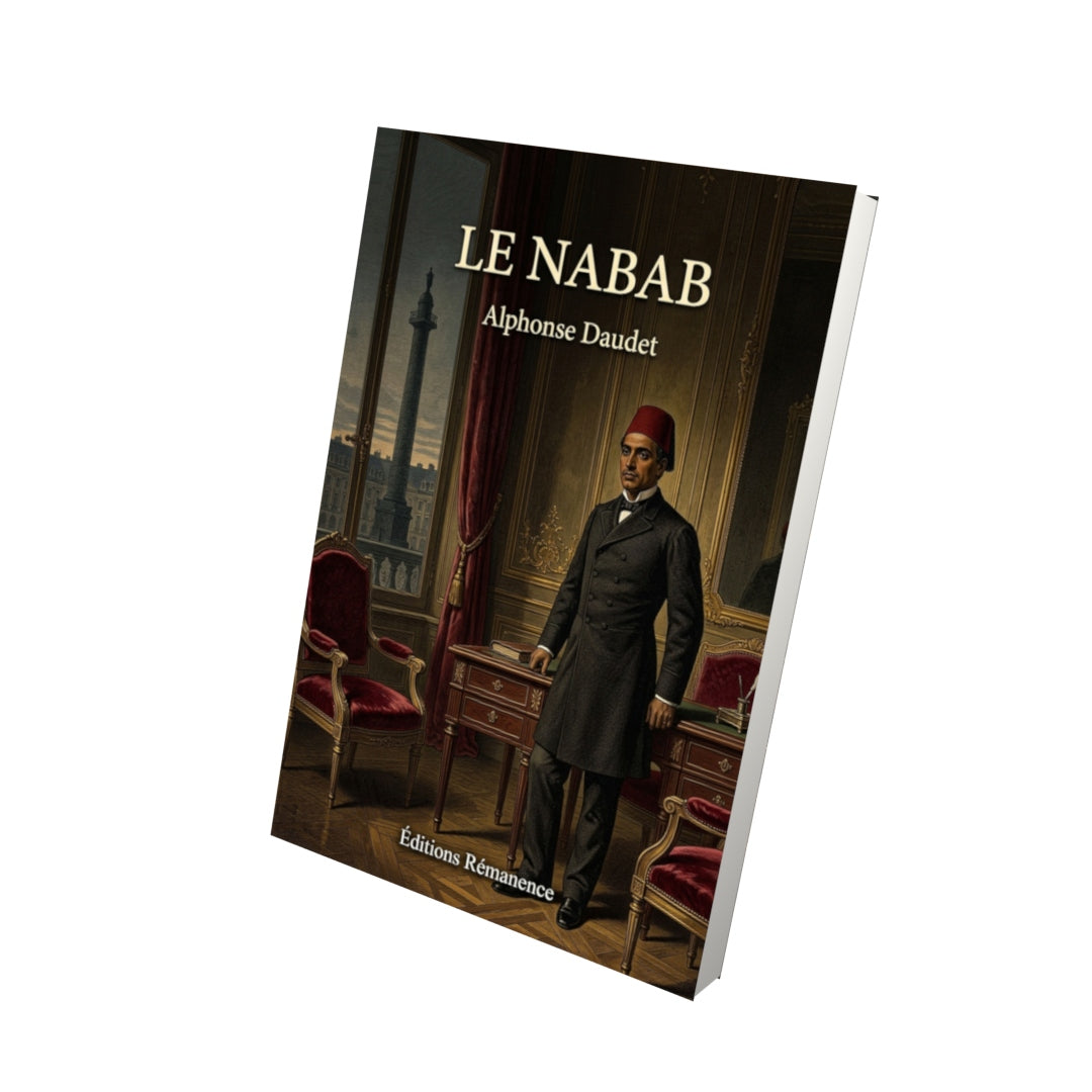 Livre Le Nabab par Alphonse Daudet - Vue 3D - Editions Remanence