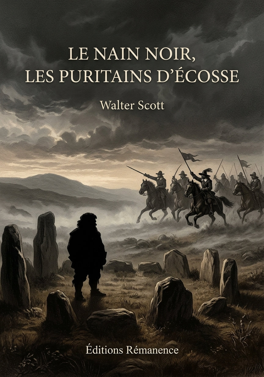Livre Le Nain noir, Les Puritains d’Écosse par Walter Scott - Couverture - Editions Remanence
