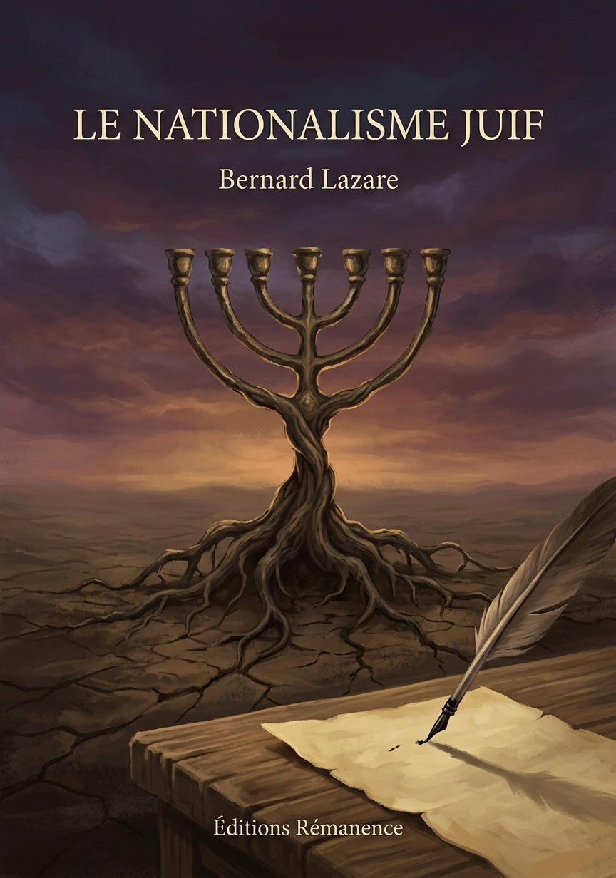 Livre Le Nationalisme Juif par Bernard Lazare - Couverture - Editions Remanence