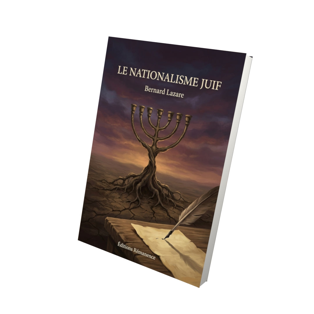 Livre Le Nationalisme Juif par Bernard Lazare - Vue 3D - Editions Remanence