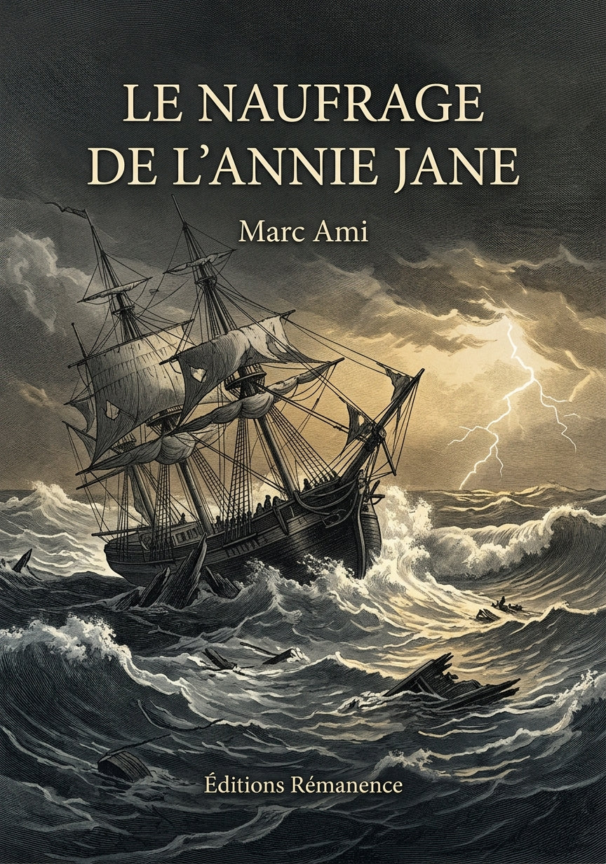 Livre Le naufrage de l’Annie Jane par Marc Ami - Couverture - Editions Remanence