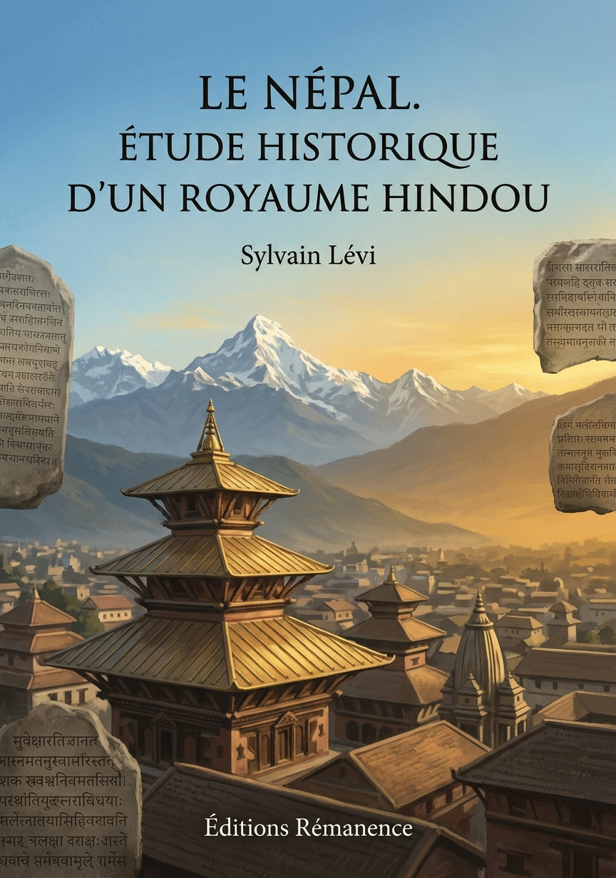 Livre Le Népal. Étude historique d’un royaume hindou par Sylvain Lévi - Couverture - Editions Remanence