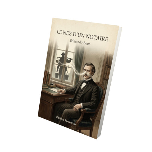 Livre Le nez d'un notaire - Edmond About - Vue 3D - Editions Remanence