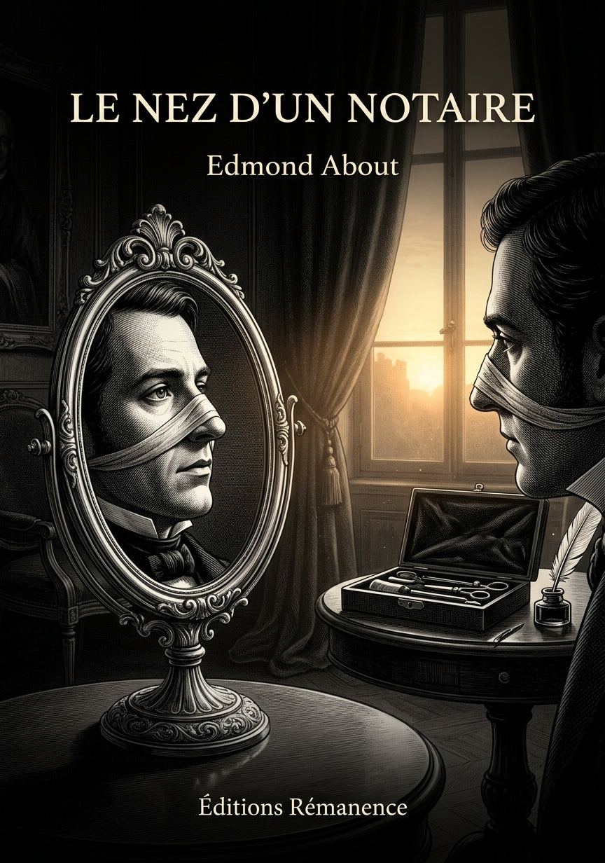 Livre Le Nez d’un notaire par Edmond About - Couverture - Editions Remanence