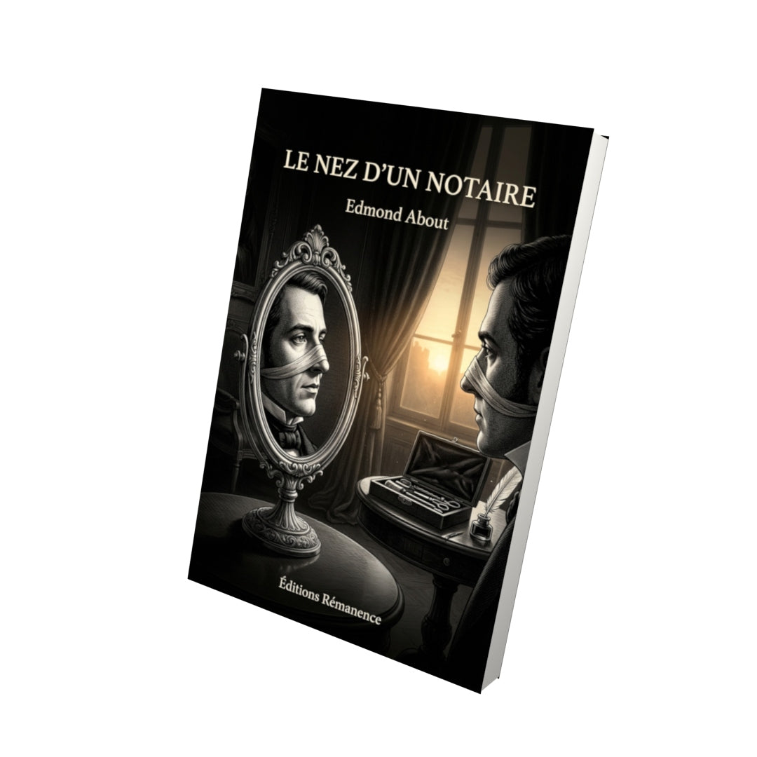 Livre Le Nez d’un notaire par Edmond About - Vue 3D - Editions Remanence