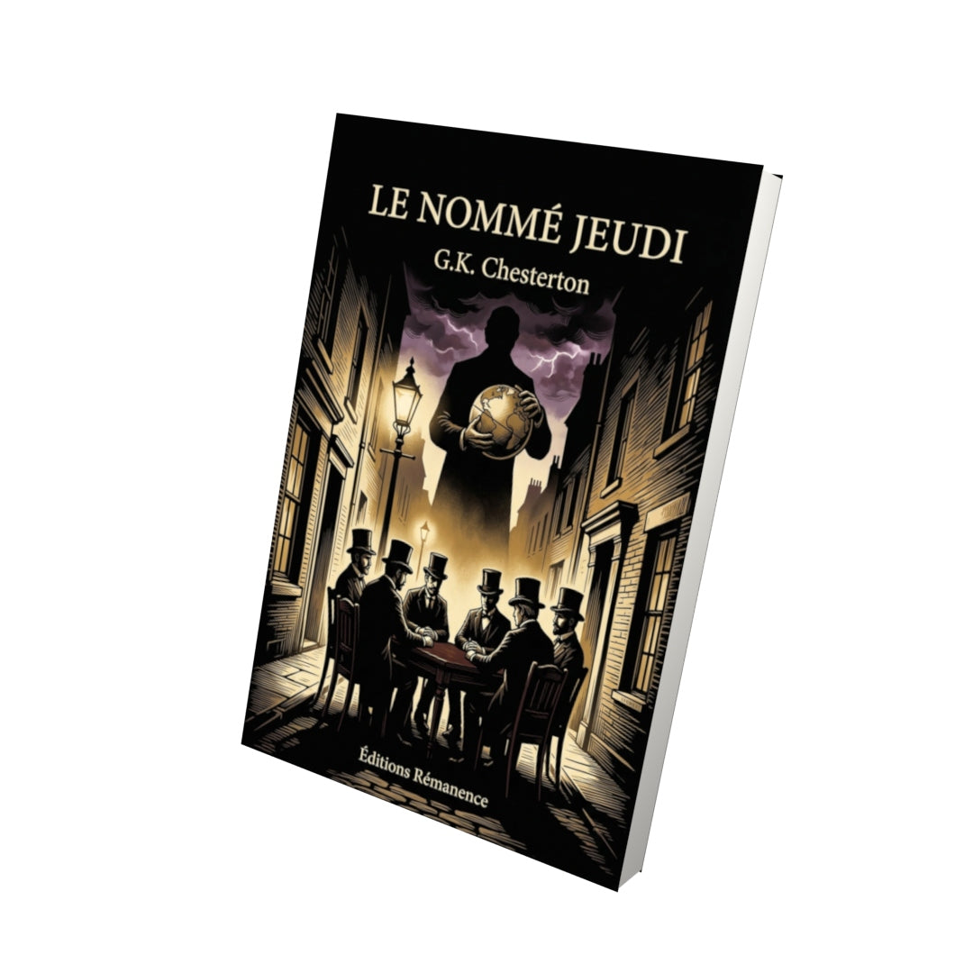 Livre Le nommé Jeudi - G.K. Chesterton - Vue 3D - Editions Remanence