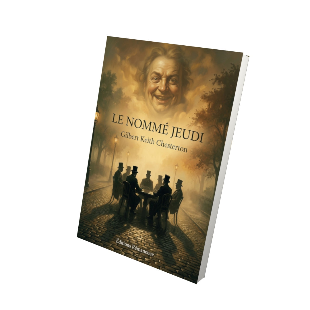 Livre Le Nommé Jeudi par Gilbert Keith Chesterton - Vue 3D - Editions Remanence
