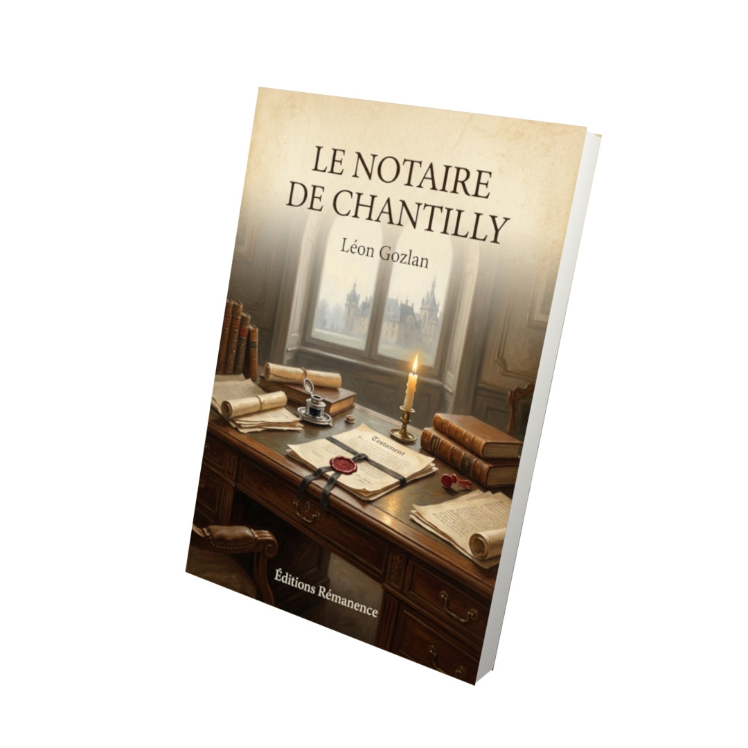 Livre Le notaire de Chantilly - Léon Gozlan - Vue 3D - Editions Remanence