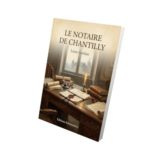 Livre Le notaire de Chantilly - Léon Gozlan - Vue 3D - Editions Remanence
