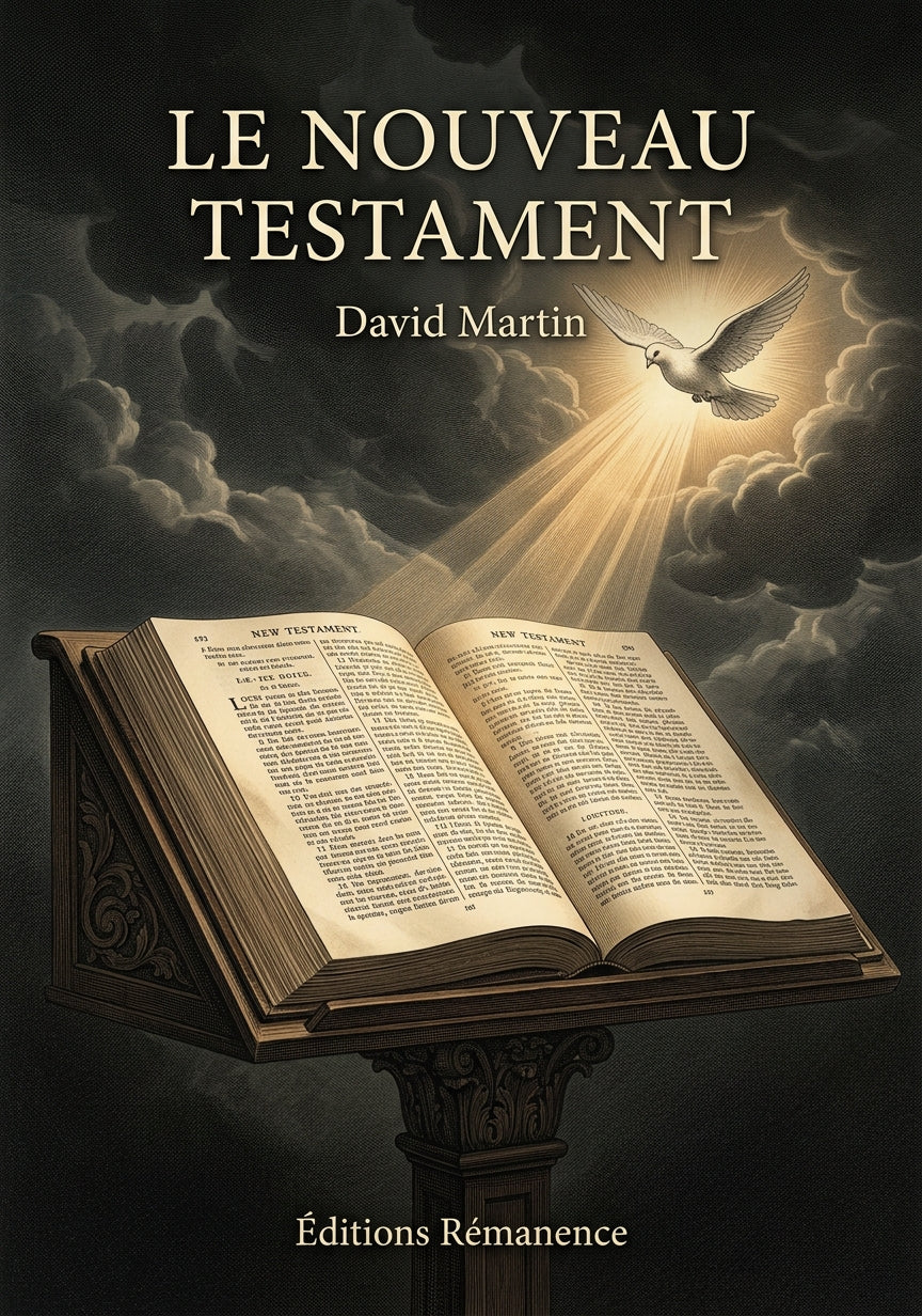 Livre Le Nouveau Testament par David Martin - Couverture - Editions Remanence