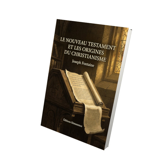 Livre Le Nouveau Testament et les origines du christianisme - Joseph Fontaine - Vue 3D - Editions Remanence