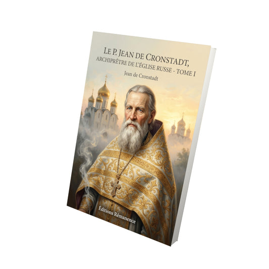 Livre Le P. Jean de Cronstadt, archiprêtre de l’Église russe - Tome I par Jean de Cronstadt - Vue 3D - Editions Remanence