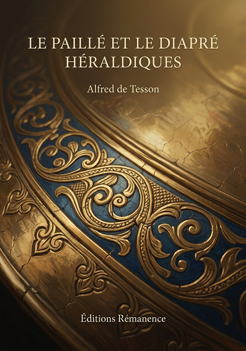 Livre Le Paillé et le Diapré Héraldiques par Alfred de Tesson - Couverture - Editions Remanence