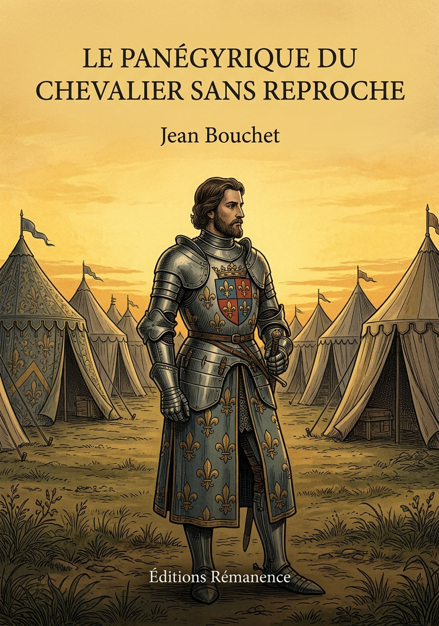 Livre Le Panégyrique du chevalier sans reproche par Jean Bouchet - Couverture - Editions Remanence