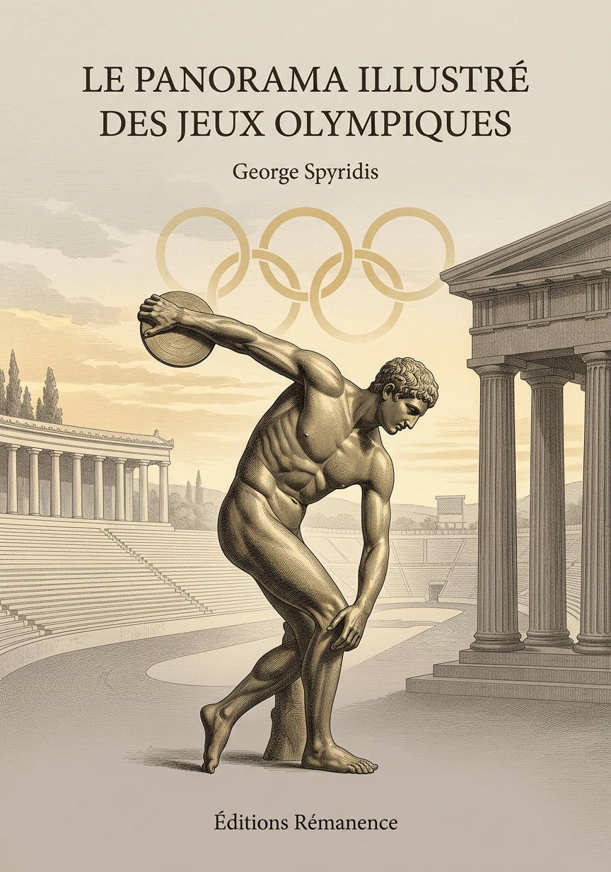 Livre Le panorama illustré des jeux olympiques par George Spyridis - Couverture - Editions Remanence