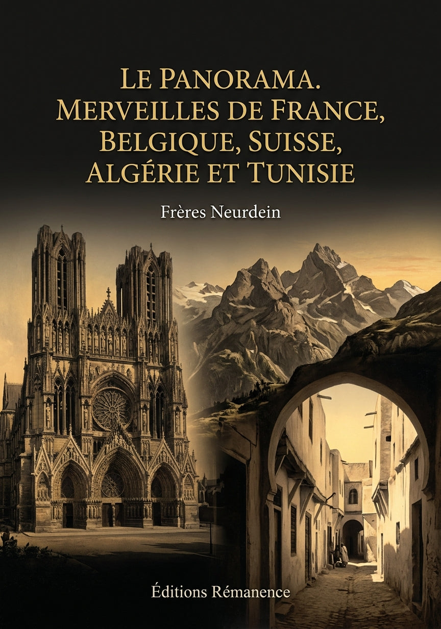 Livre Le Panorama. Merveilles de France, Belgique, Suisse, Algérie et Tunisie par Frères Neurdein - Couverture - Editions Remanence