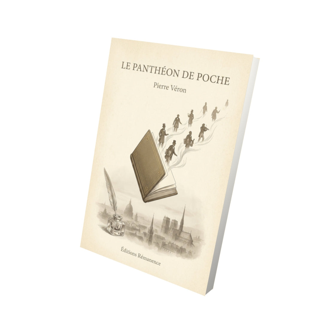Livre Le panthéon de poche - Pierre Véron - Vue 3D - Editions Remanence