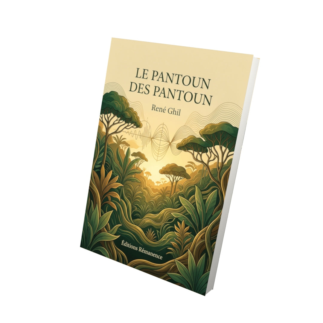 Livre Le Pantoun des pantoun par René Ghil - Vue 3D - Editions Remanence
