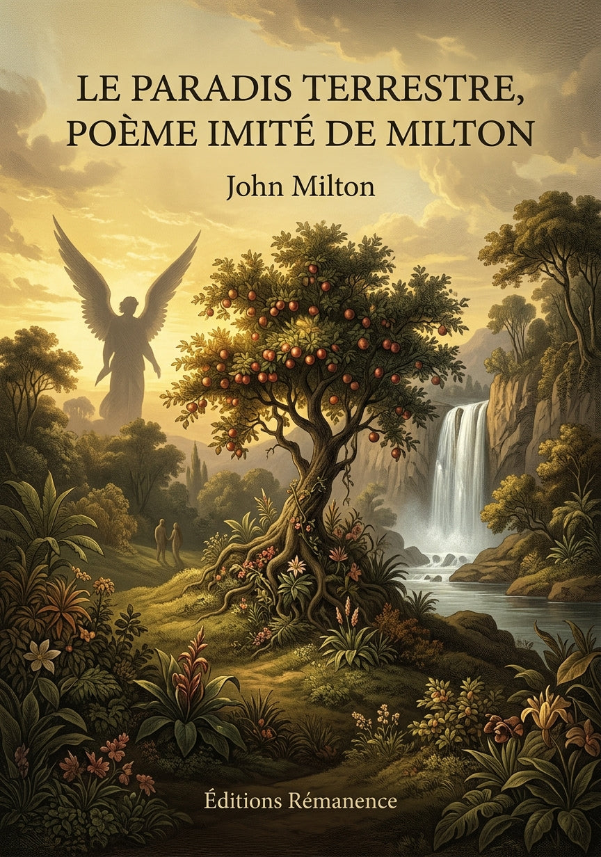 Livre Le Paradis terrestre, poème imité de Milton par John Milton - Couverture - Editions Remanence