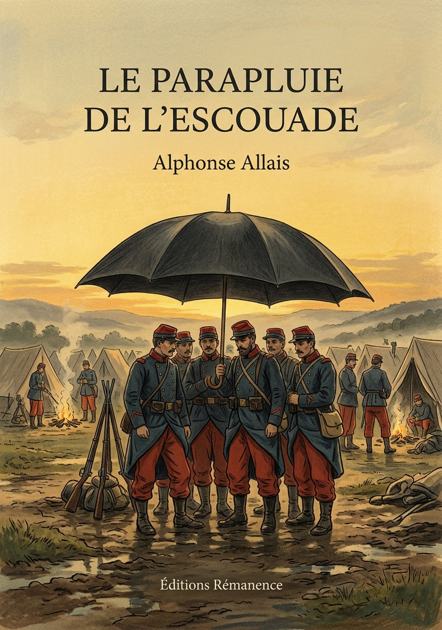 Livre Le Parapluie de l’escouade par Alphonse Allais - Couverture - Editions Remanence