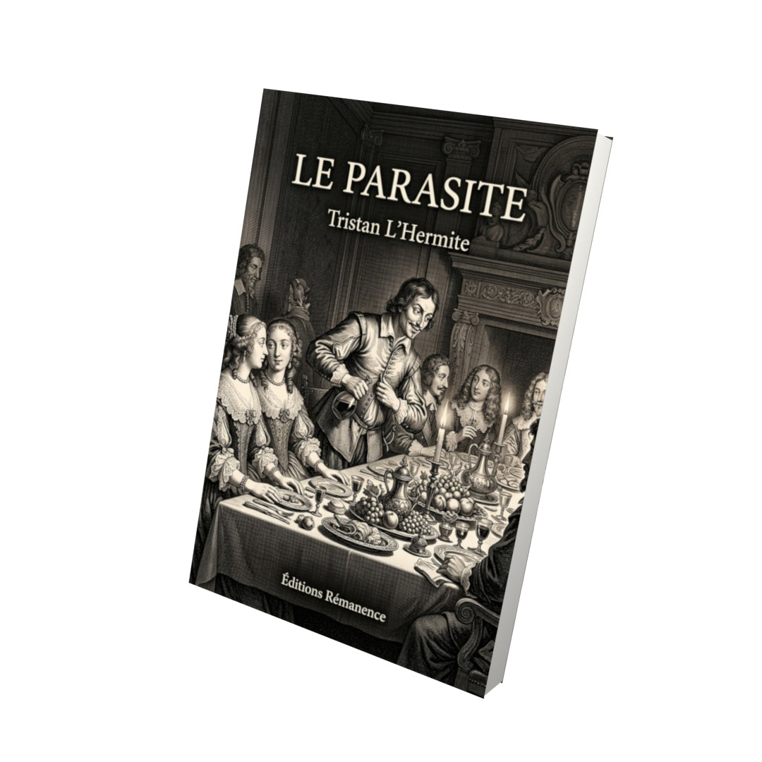 Livre Le Parasite par Tristan L’Hermite - Vue 3D - Editions Remanence