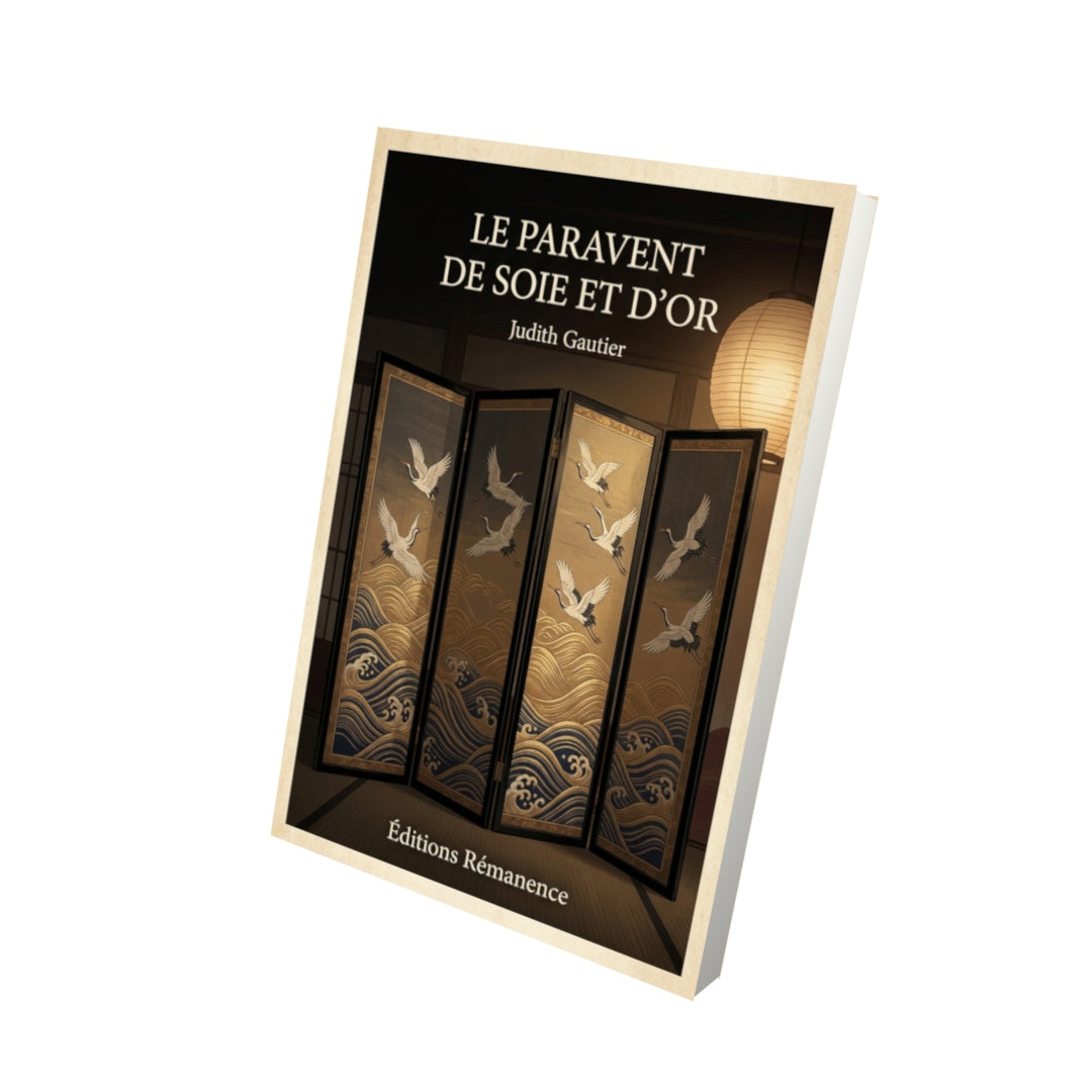 Livre Le paravent de soie et d'or - Judith Gautier - Vue 3D - Editions Remanence
