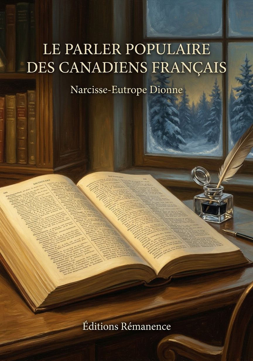 Livre Le Parler populaire des Canadiens français par Narcisse-Eutrope Dionne - Couverture - Editions Remanence
