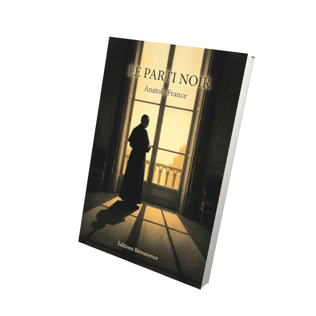 Livre Le Parti noir par Anatole France - Vue 3D - Editions Remanence