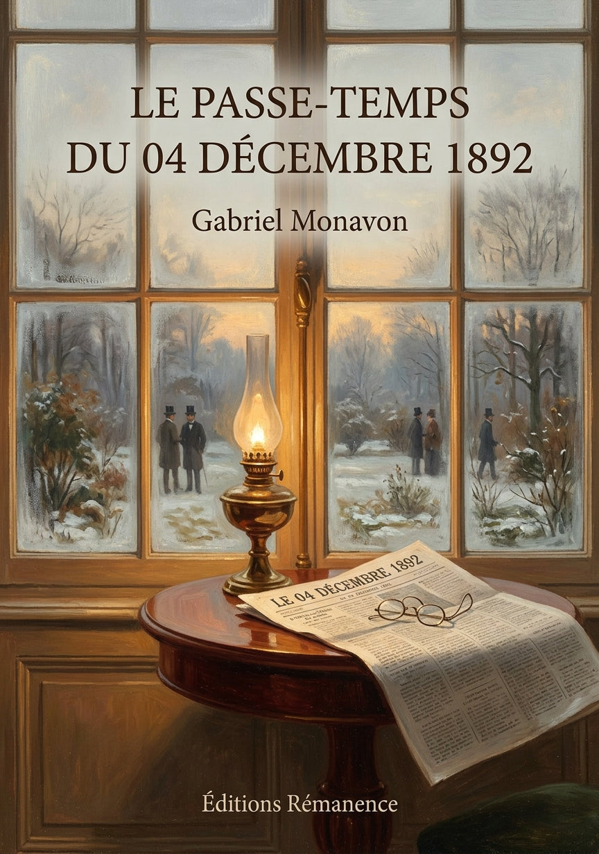 Livre Le Passe-Temps du 04 décembre 1892 par Gabriel Monavon - Couverture - Editions Remanence