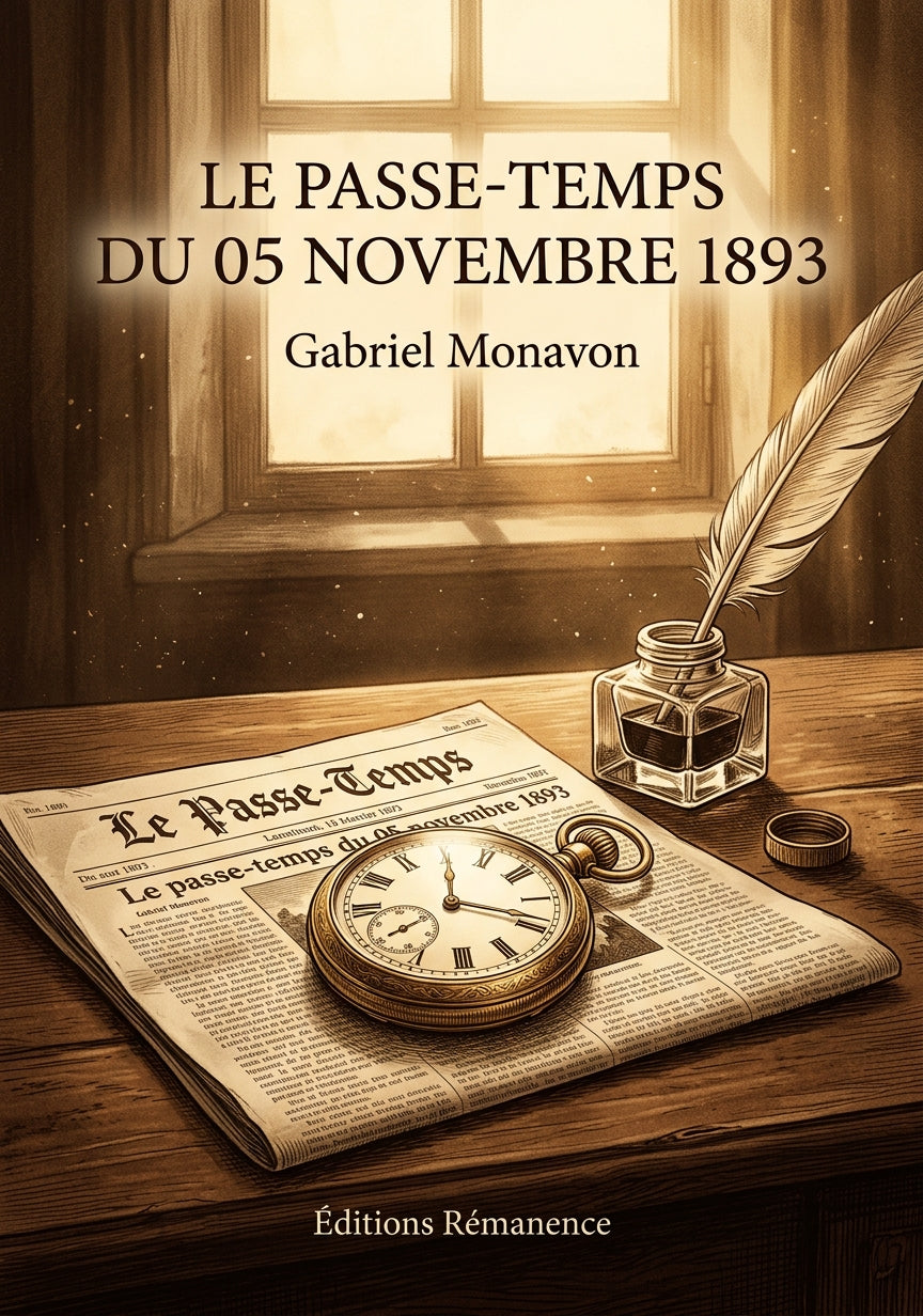 Livre Le Passe-Temps du 05 novembre 1893 par Gabriel Monavon - Couverture - Editions Remanence