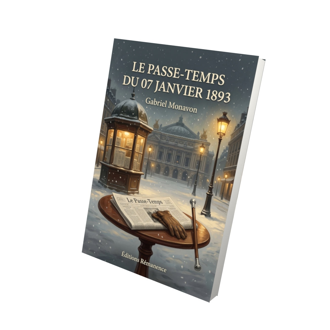 Livre Le Passe-Temps du 07 janvier 1893 par Gabriel Monavon - Vue 3D - Editions Remanence