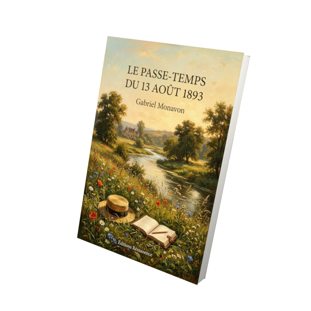 Livre Le Passe-Temps du 13 août 1893 par Gabriel Monavon - Vue 3D - Editions Remanence