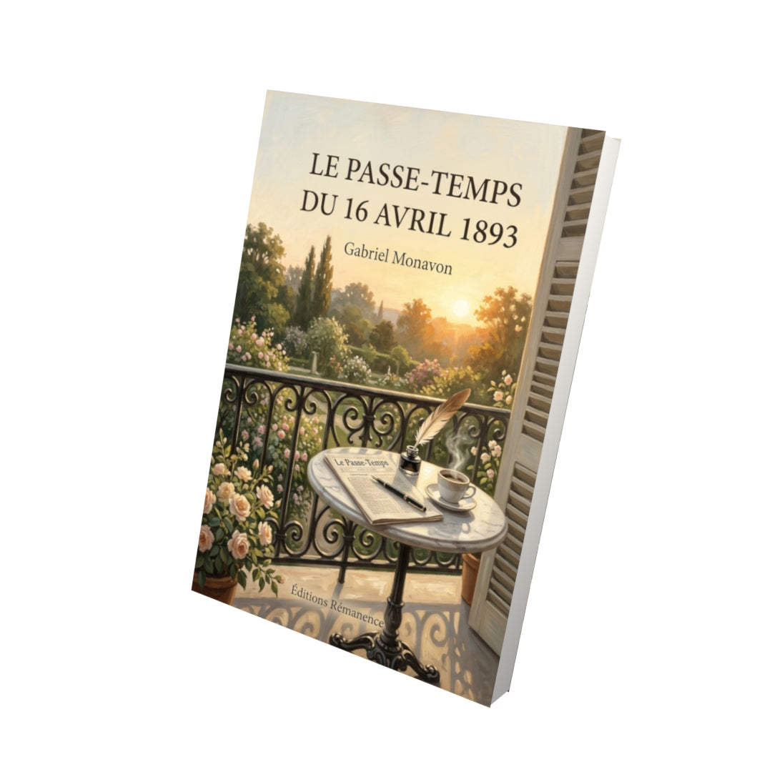 Livre Le Passe-Temps du 16 avril 1893 par Gabriel Monavon - Vue 3D - Editions Remanence
