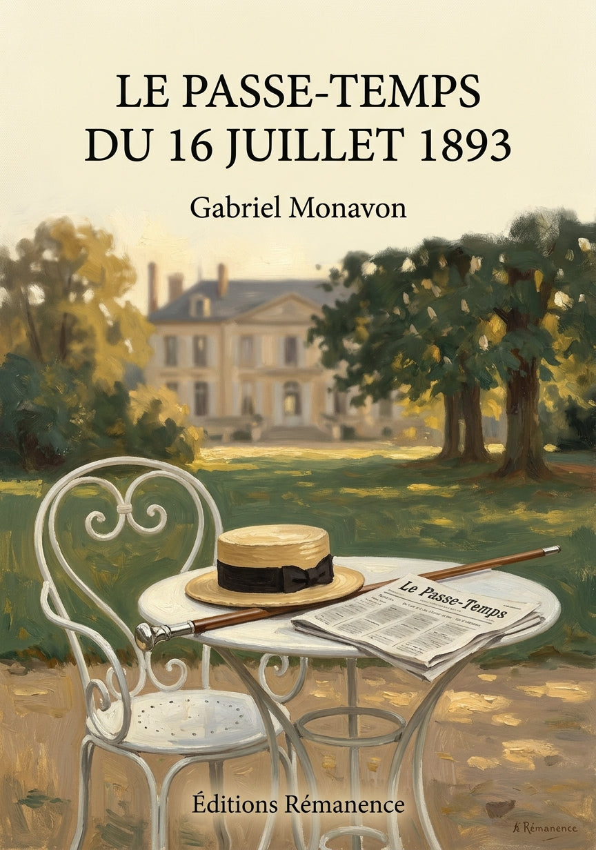 Livre Le Passe-Temps du 16 juillet 1893 par Gabriel Monavon - Couverture - Editions Remanence