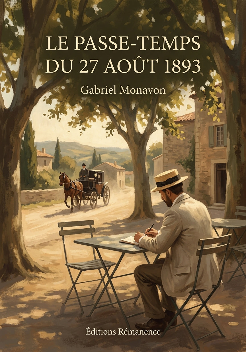 Livre Le Passe-Temps du 27 août 1893 par Gabriel Monavon - Couverture - Editions Remanence