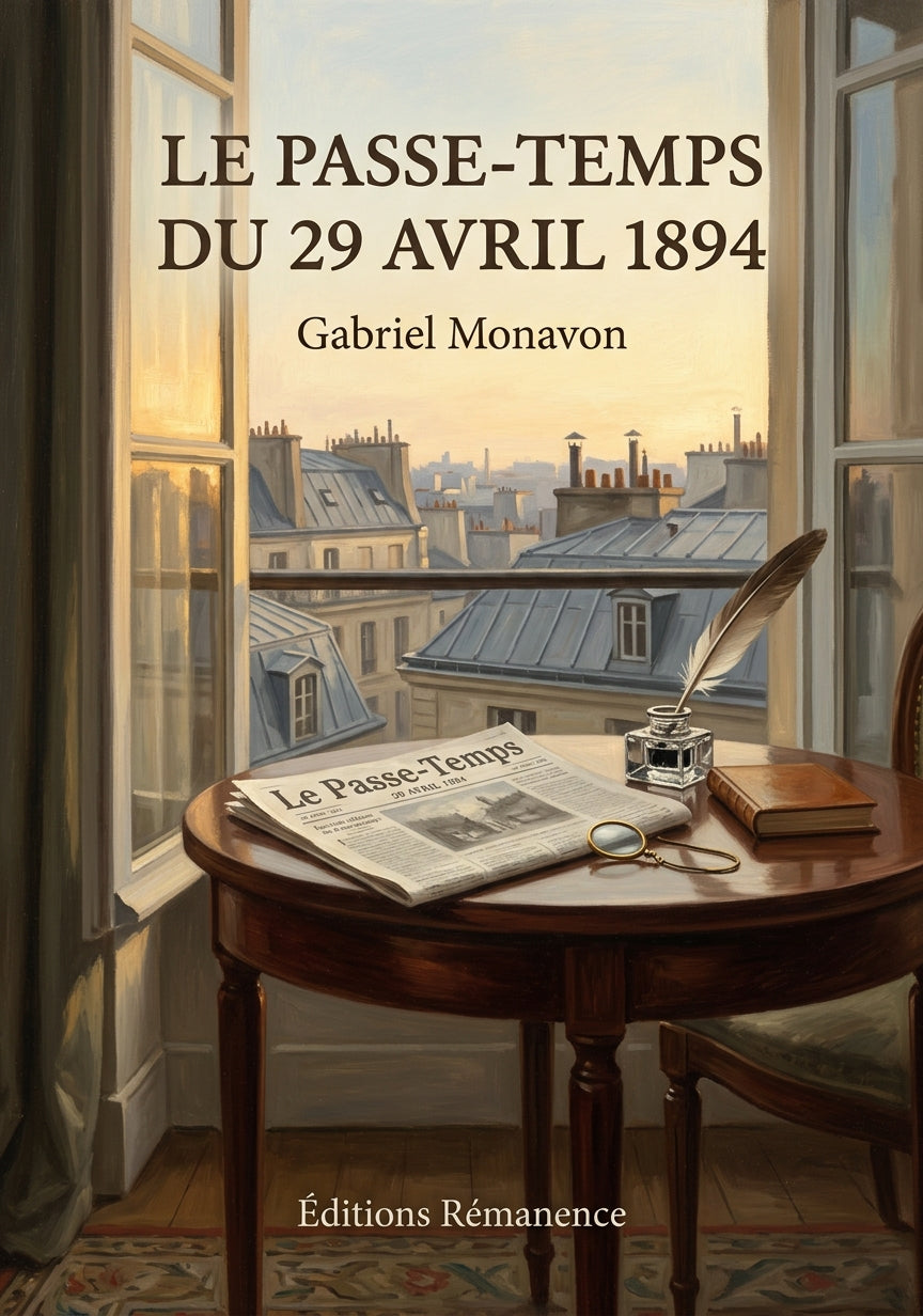 Livre Le Passe-Temps du 29 avril 1894 par Gabriel Monavon - Couverture - Editions Remanence
