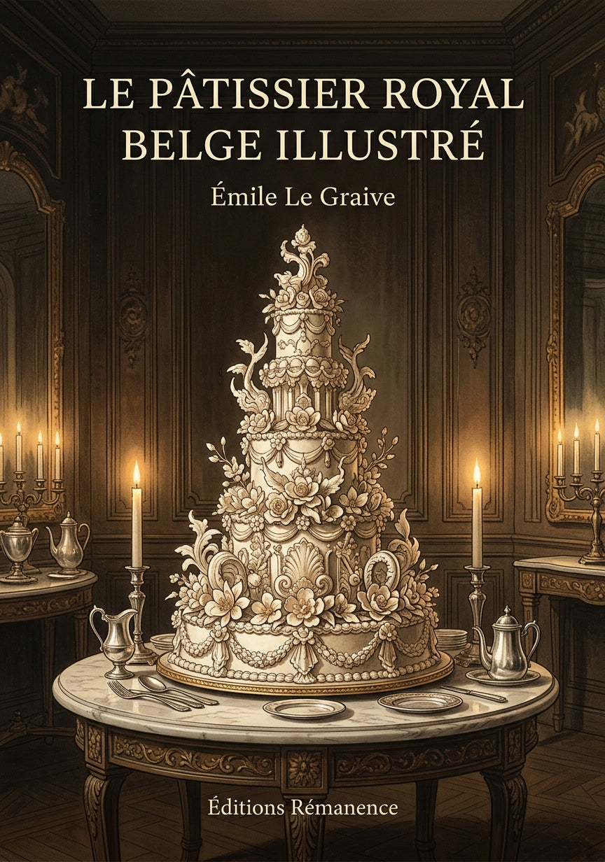 Livre Le Pâtissier Royal Belge illustré par Émile Le Graive - Couverture - Editions Remanence