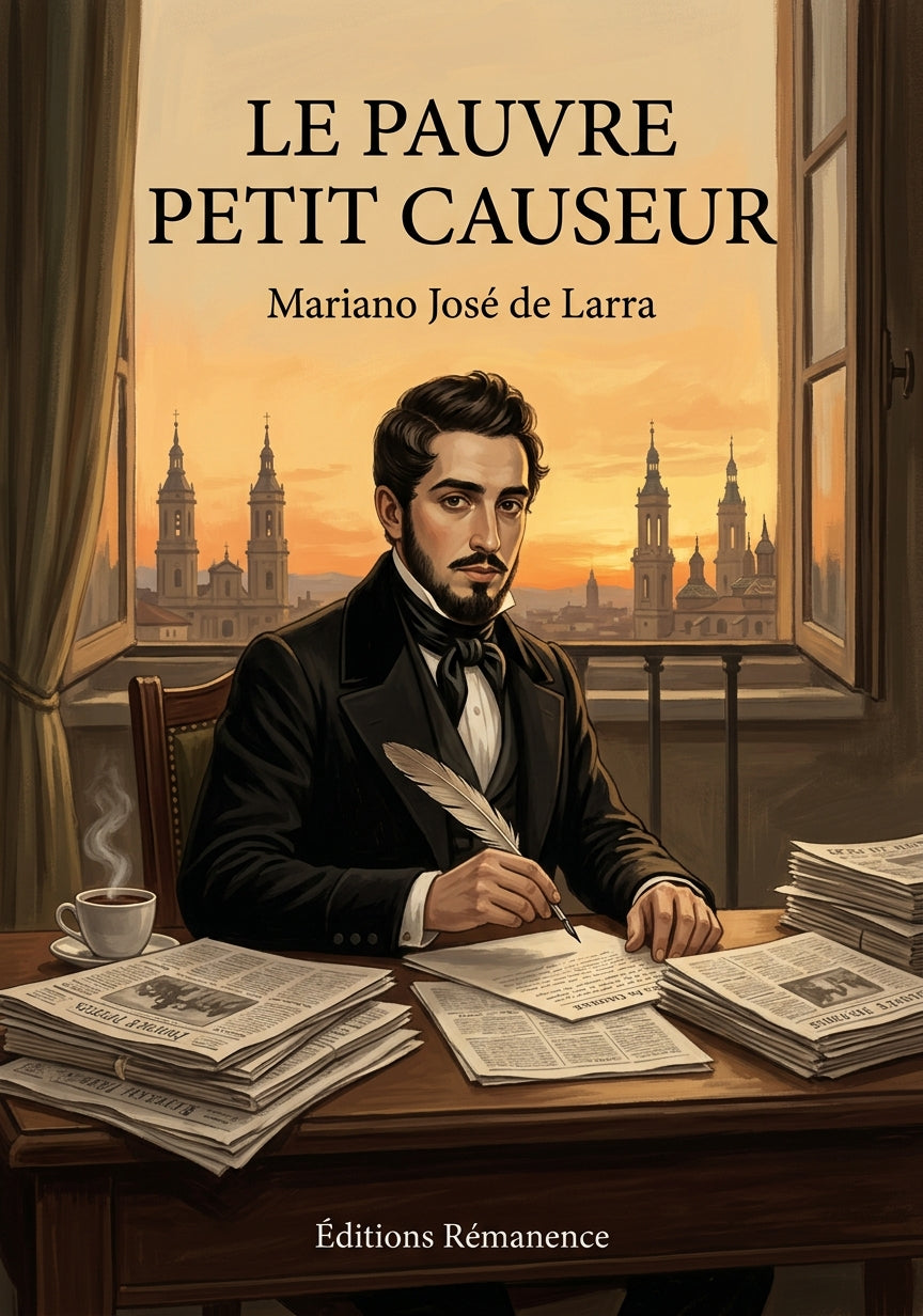 Livre Le Pauvre Petit Causeur par Mariano José de Larra - Couverture - Editions Remanence