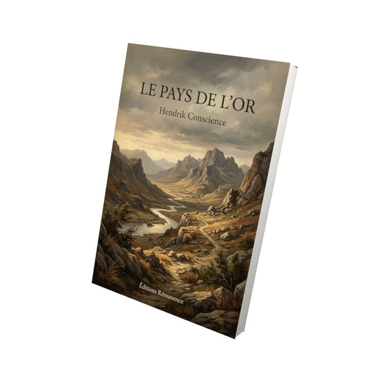 Livre Le Pays de l’or - Hendrik Conscience - Vue 3D - Editions Remanence