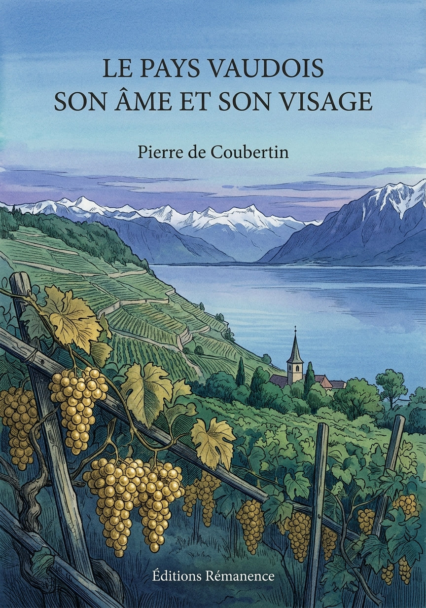 Livre Le pays Vaudois son âme et son visage par Pierre de Coubertin - Couverture - Editions Remanence