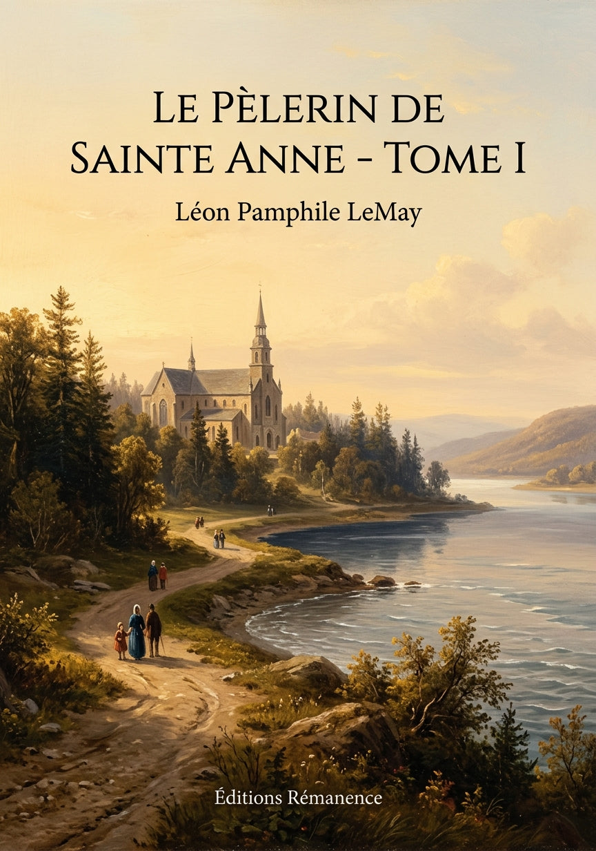 Livre Le Pèlerin de Sainte Anne - Tome I par Léon Pamphile LeMay - Couverture - Editions Remanence
