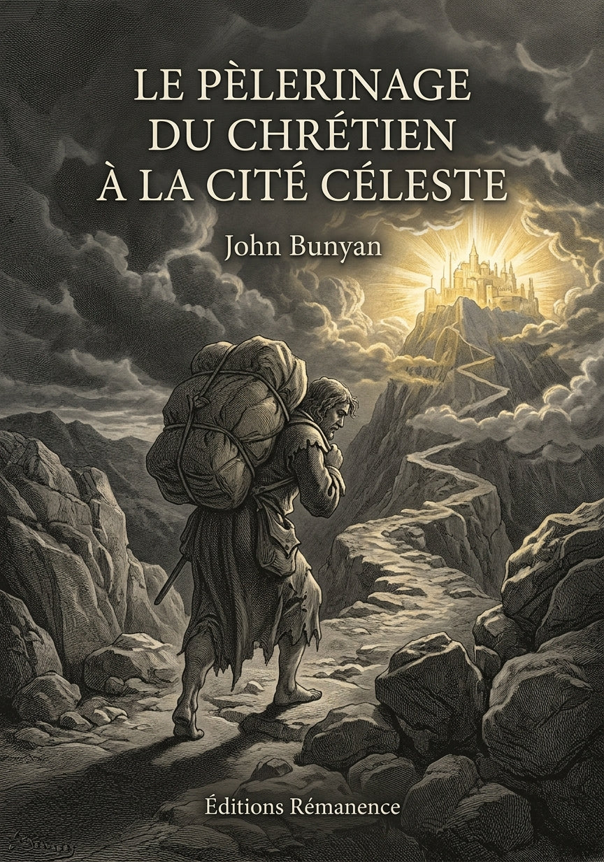 Livre Le Pèlerinage du chrétien à la cité céleste par John Bunyan - Couverture - Editions Remanence