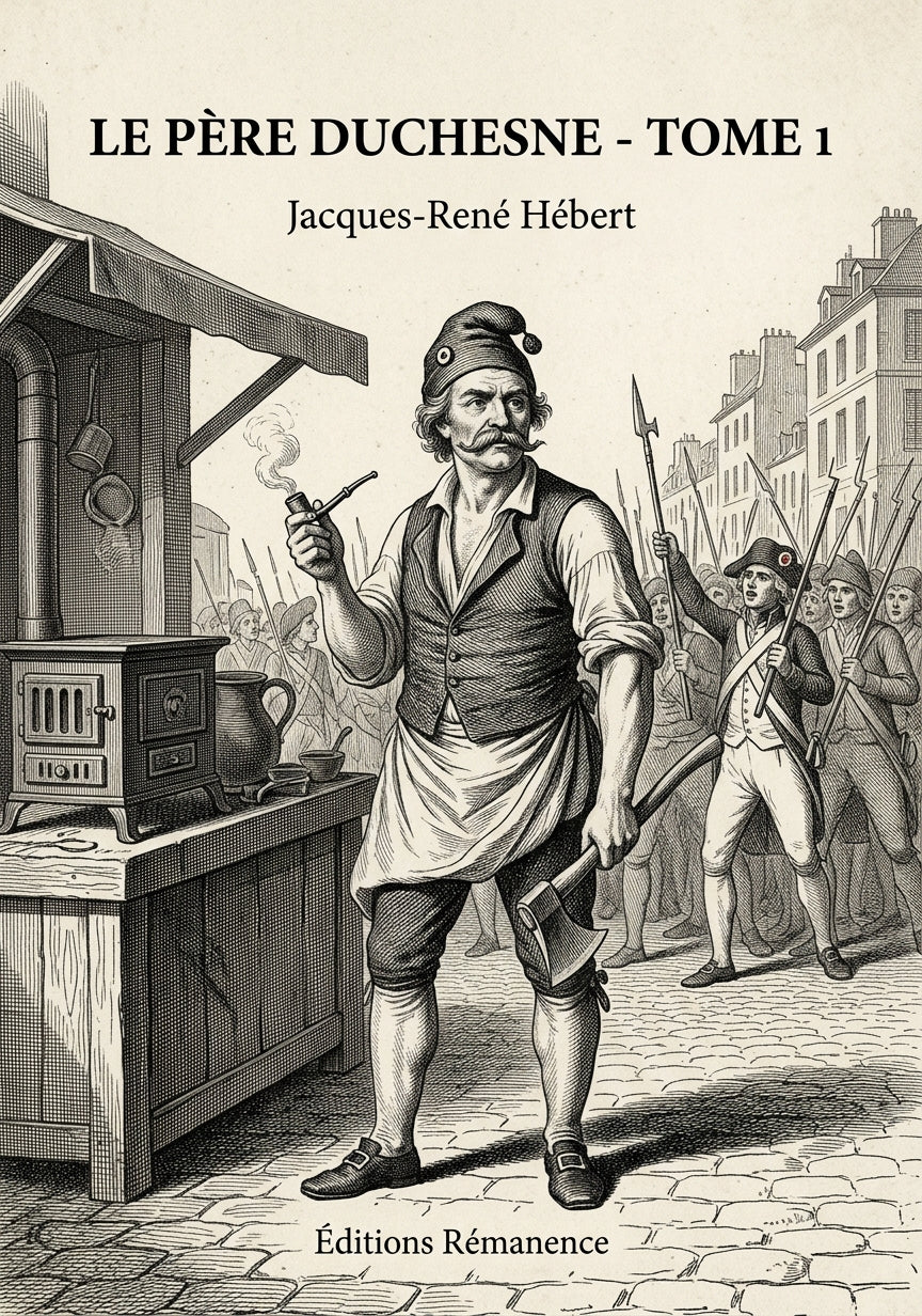 Livre Le Père Duchesne - Tome 1 par Jacques-René Hébert - Couverture - Editions Remanence
