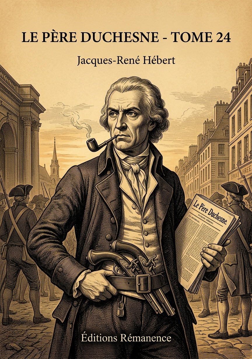 Livre Le Père Duchesne - Tome 24 par Jacques-René Hébert - Couverture - Editions Remanence
