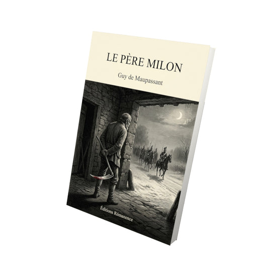Livre Le Père Milon par Guy de Maupassant - Vue 3D - Editions Remanence