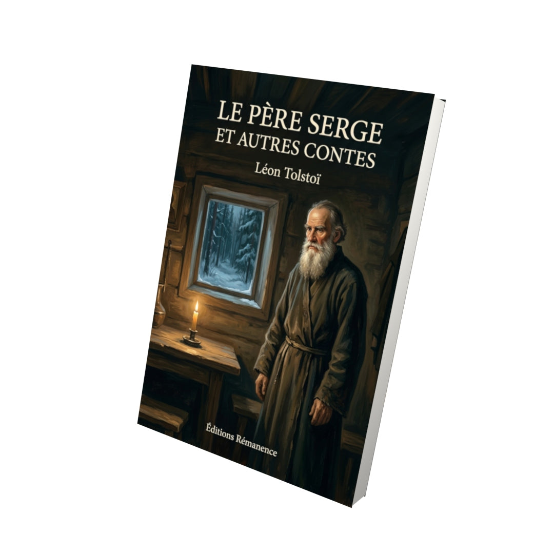 Livre Le Père Serge et autres contes par Léon Tolstoï - Vue 3D - Editions Remanence