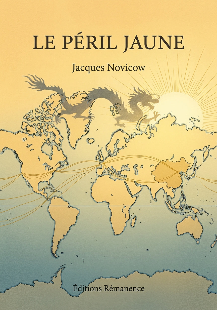Livre Le Péril jaune par Jacques Novicow - Couverture - Editions Remanence