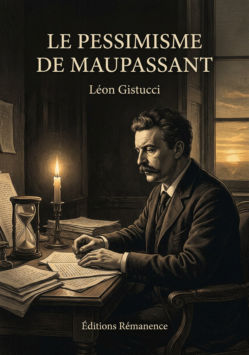 Livre Le Pessimisme de Maupassant par Léon Gistucci - Couverture - Editions Remanence
