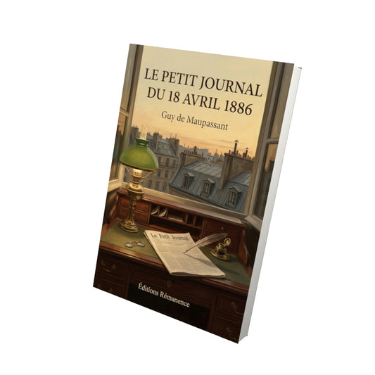 Livre Le Petit Journal du 18 avril 1886 par Guy de Maupassant - Vue 3D - Editions Remanence